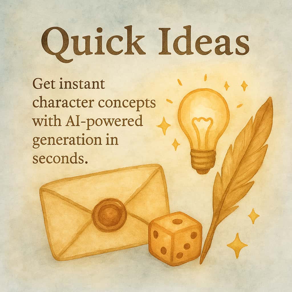 Quick Character Ideas