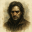 Base Brooding master of forbidden arts battling eldritch horrors, yet tortured by guilt and isolated by obsession. generated character avatar